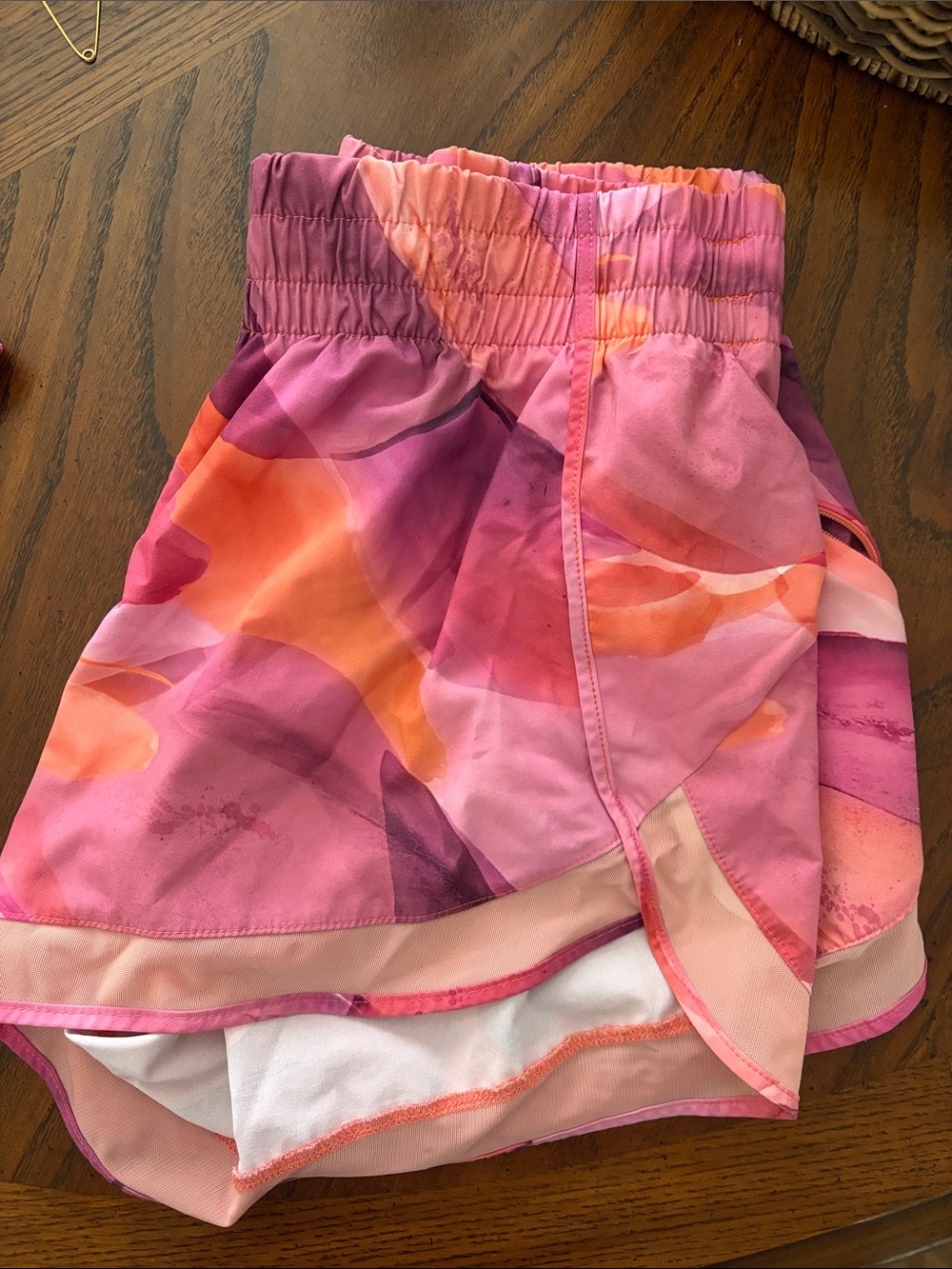 Printed Mesh Racer Run Shorts - Picture 4 of 5